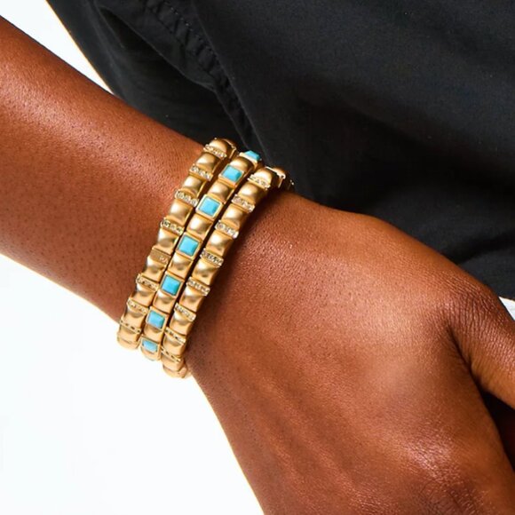 NWT Roxanne Assoulin The Mini Jeweled Bracelet Stack Set of 3 - Picture 1 of 3
